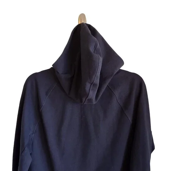 Lululemon Men's Sweatshirt Medium Blue Navy City Sweat Full Zip Hoodie Pockets - Picture 7 of 9
